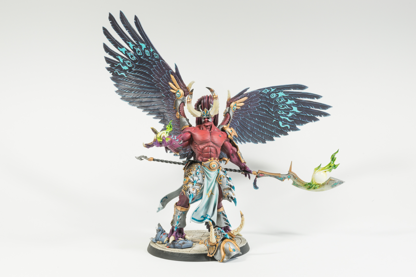 Magnus Daemon Primarch of Tzeentch Custom Painted Miniature 
